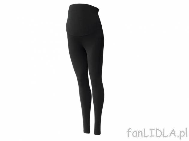 Legginsy ciążowe Esmara, cena 23,99 PLN za 1 para 
- wysoki krój z miękkim, ...