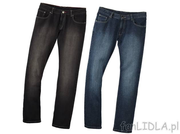 Dżinsy męskie, cena 39,99PLN
- z wytrzymałego materiału Denim
- z prostymi ...