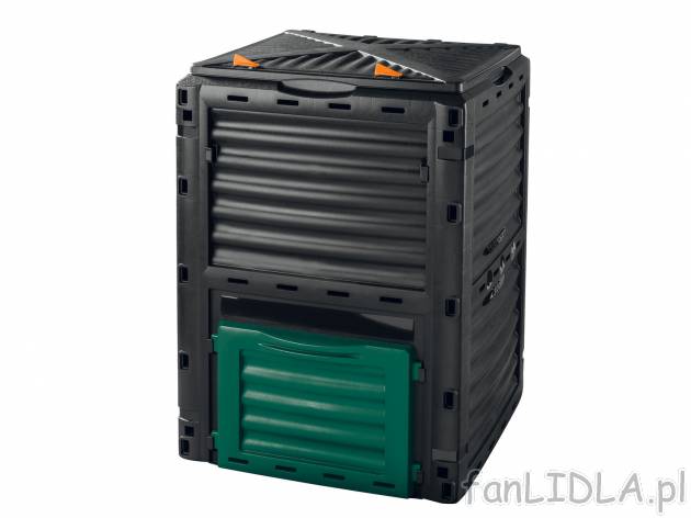 Kompostownik 300 l Parkside, cena 79,90 PLN 
- 61 x 61 x 83 cm (dł. x szer. x ...