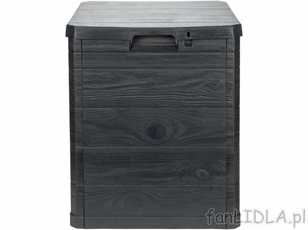 Skrzynia ogrodowa 90 l , cena 79,90 PLN 
- 44 x 50 x 42,5 cm (szer. x wys. x gł.)
- ...