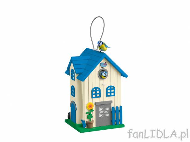 Domek dla ptaków , cena 39,99 PLN 
- średnica otworu wejściowego ok. 3 cm
Opis

- ...
