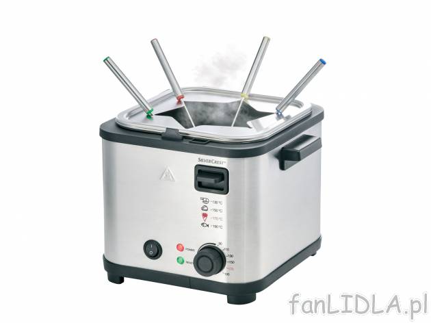 Frytkownica 850 W Silverscrest Kitchen Tools, cena 99,00 PLN 
- z funkcją fondue ...