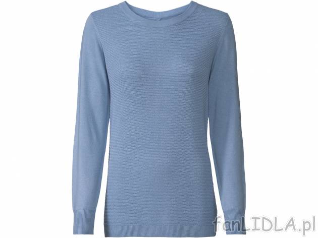 Sweter damski z wiskozą Esmara, cena 39,99 PLN 
- 84% wiskozy (LENZING&trade; ...