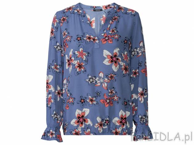 Bluzka damska z wiskozy Esmara, cena 29,99 PLN 
- 100% wiskozy (LENZING&trade; ...