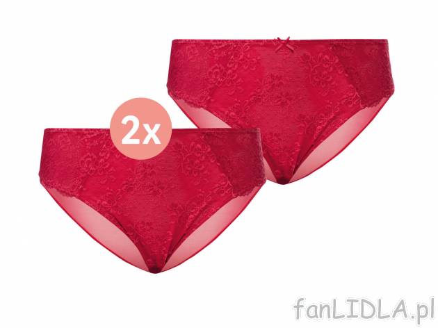 Majtki z koronką, 2 pary* Esmara Lingerie, cena 19,98 PLN 
*Produkt dostępny w ...