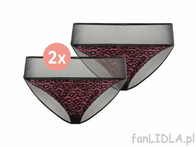 Majtki z koronką, 2 pary* Esmara Lingerie, cena 19,98 PLN 
*Produkt dostępny w ...