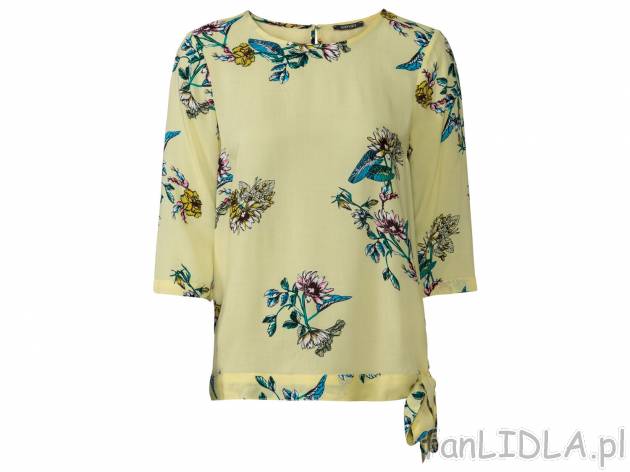 Bluzka damska z wiskozy Esmara, cena 29,99 PLN 
- 100% wiskozy (LENZING&trade; ...