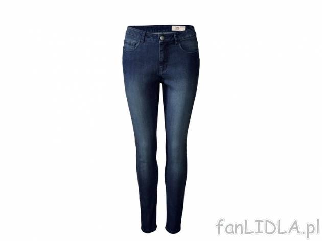 Jeansy z wysokim stanem Esmara, cena 44,99 PLN za 1 para 
- rozmiary: 36-44 
- 2 ...