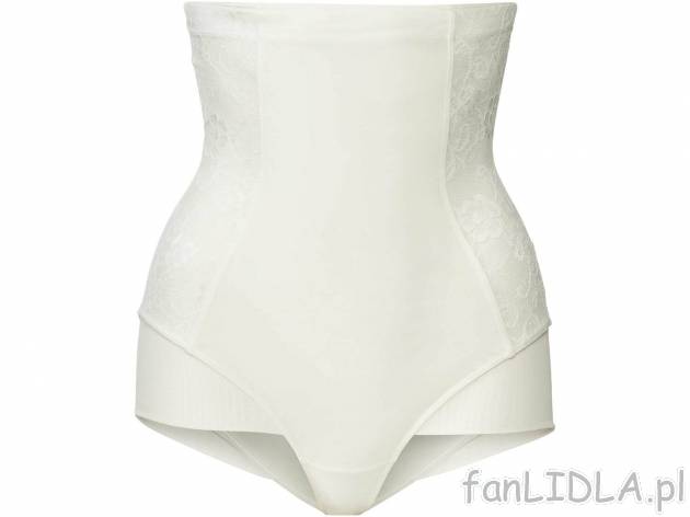 Majtki modelujące z koronką Esmara Lingerie, cena 24,99 PLN 
- wysoko zabudowane, ...