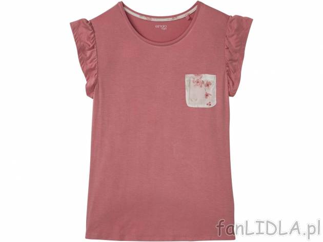 Piżama z wiskozy Esmara Lingerie, cena 34,99 PLN 
- rozmiary: S-L
- koszulka ...