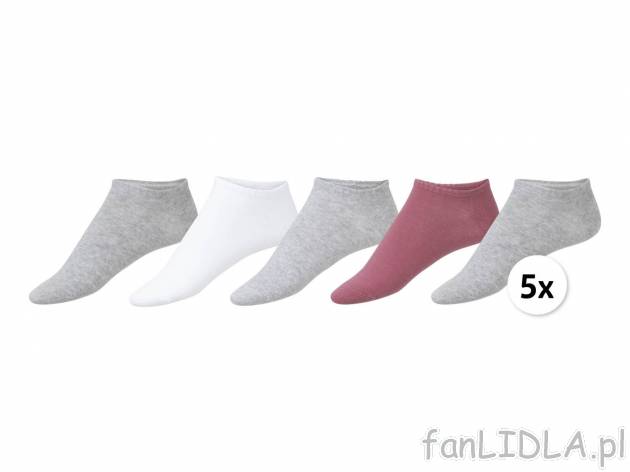Skarpetki damskie z biobawełną, 5 par* Esmara Lingerie, cena 2,99 PLN 
*Artykuł ...
