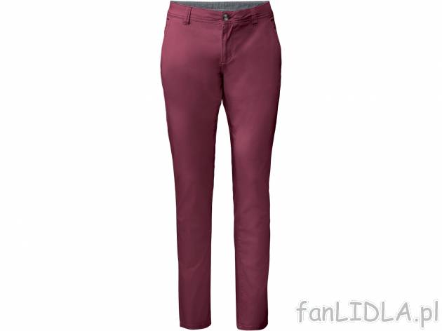 Spodnie chino Livergy, cena 44,99 PLN 
- kr&oacute;j slim fit
- wysoka zawartość ...