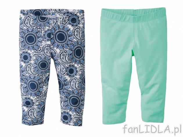 Legginsy capri, 2 pary Pepperts, cena 21,99 PLN za 1 opak. 
- materiał: 95% bawełna, ...