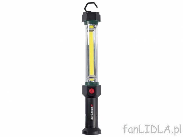 Lampa warsztatowa LED z akumulatorem Parkside, cena 59,90 PLN 
- wielofunkcyjna ...