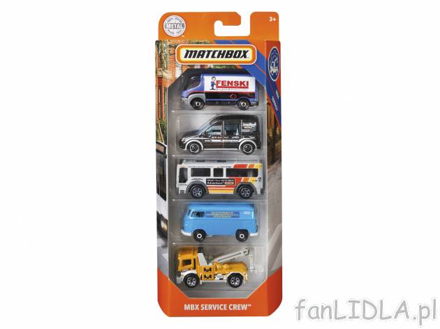 Zestaw 5 aut Matchbox  , cena 29,99 PLN  
6 zestawów do wyboru
Opis