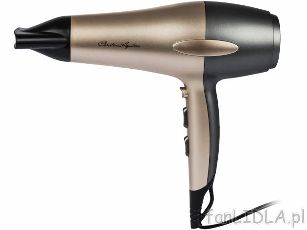 Suszarka do włosów z jonizacją 2200 W , cena 69,90 PLN 
- 3 stopnie grzania, ...