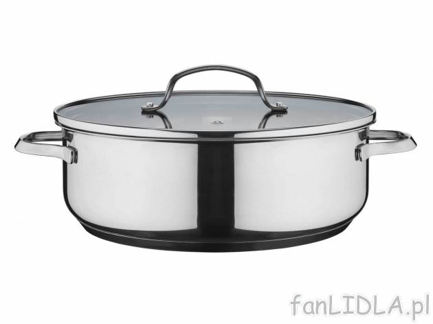 Patelnia ze stali szlachetnej Ø 28 cm z pokrywką Ernesto, cena 99,00 PLN 
- możliwość ...