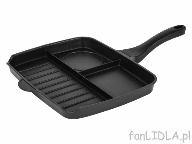 Patelnia grillowa dzielona Ernesto, cena 59,90 PLN 
- przystosowana do wszystkich ...