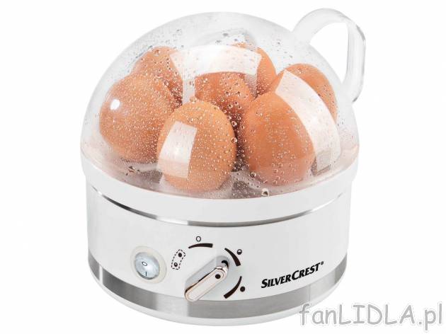 Jajowar 400 W Silverscrest Kitchen Tools, cena 39,99 PLN 
- na maks. 7 jajek
- ...