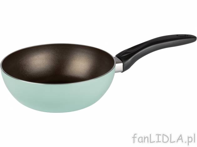 Miniwok Ø 18cm Ernesto, cena 17,99 PLN 
- grubość dna: 2 mm
- uchwyt odporny ...