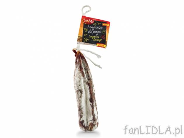 Kiełbasa surowa z Pages , cena 8,00 PLN za 250 g/1 opak., 100 g=3,60 PLN. 
Oferta ...