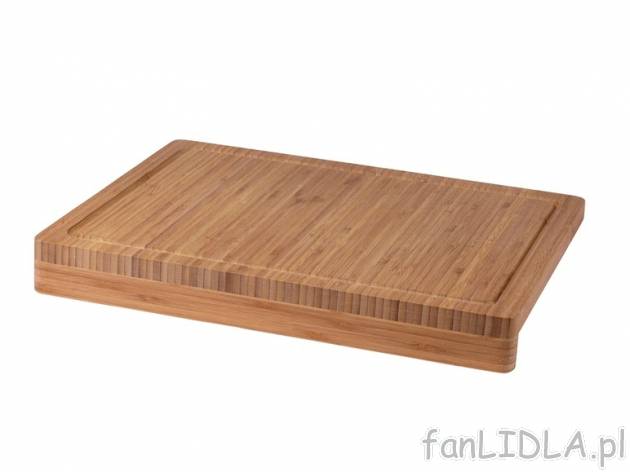 Stolnica z drewna bambusowego 45 x 35 cm Ernesto, cena 39,99 PLN za 1 szt. 
- grubość ...