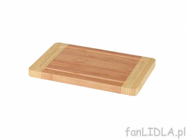 Deska do krojenia z drewna bambusowego 30 x 20 cm Ernesto, cena 14,99 PLN za 1 szt. ...