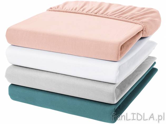 Prześcieradło z gumką Meradiso, cena 34,99 PLN 
140-160 x 200 cm 
- 100% bawełny
- ...