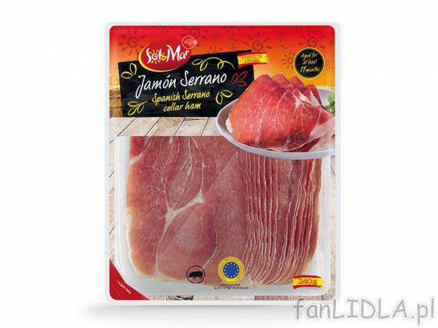 Szynka wieprzowa, krojona , cena 14,00 PLN za 240 g/1 opak., 100 g=6,25 PLN. 
Oferta ...