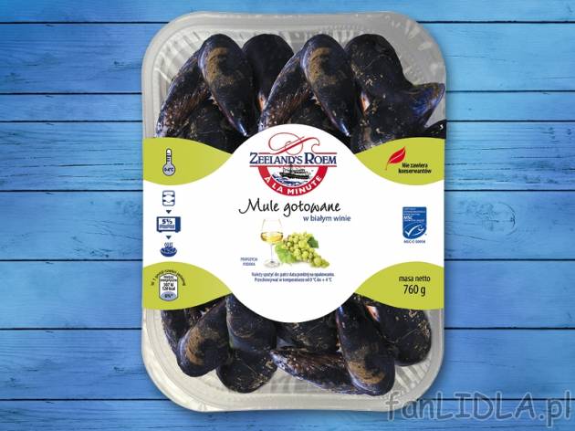 Mule , cena 19,00 PLN za 760 g/1 opak., 1 kg=26,30 PLN. 
Oferta ważna od 27.04 ...