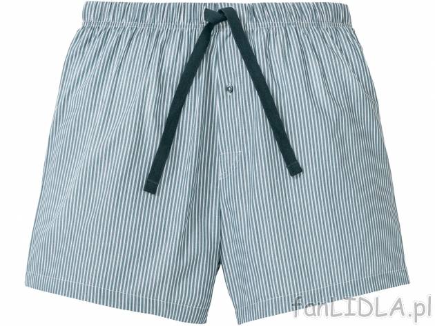 Szorty męskie do spania Livergy, cena 14,99 PLN 
- rozmiary: M-XL
- 100% bawełny
Dostępne ...