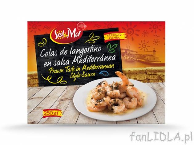 Krewetki w przyprawach , cena 14,00 PLN za 250 g/1 opak., 100 g=6,00 PLN.