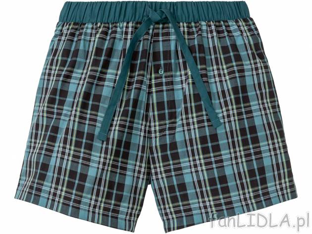 Szorty męskie do spania Livergy, cena 14,99 PLN 
- rozmiary: M-XL
- 100% bawełny
Dostępne ...