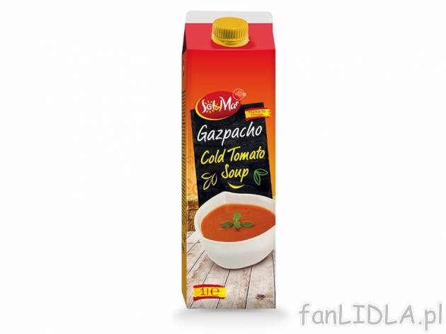 Gazpacho , cena 5,00 PLN za 1l/1 opak. 
Oferta ważna od 2.05 do wyczerpania zapasów.