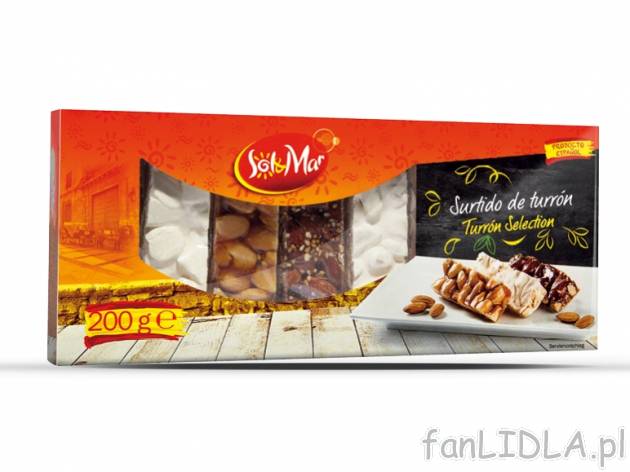 Turron , cena 11,00 PLN za 200 g/1 opak., 100 g=6,00 PLN. 
Oferta ważna od 2.05 ...