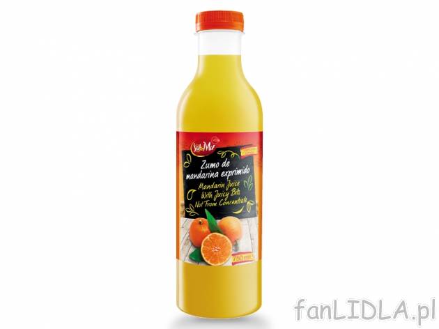 Sok z klementynek , cena 3,00 PLN za 750 ml/1 opak., 1 l=5,32 PLN. 
Oferta ważna ...