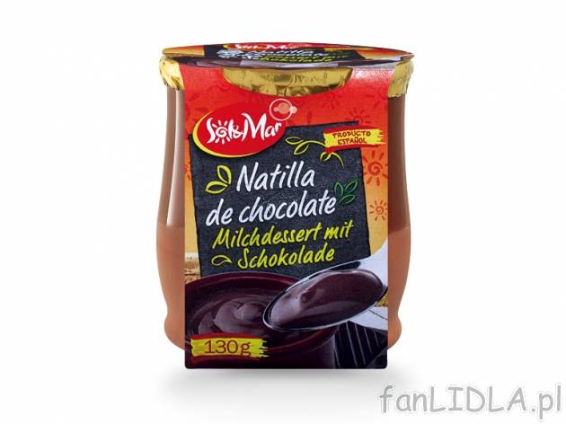 Kremowy deser hiszpański , cena 3,00 PLN za 130/140 g/1 opak., 100 g=3,07/2,85 ...