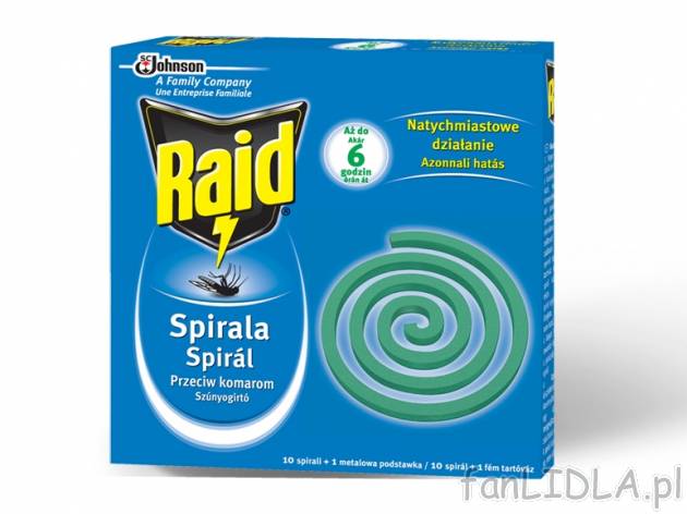 Spirala na insekty , cena 5,00 PLN za 10 szt./1 opak. 
Oferta ważna od 27.04 do ...