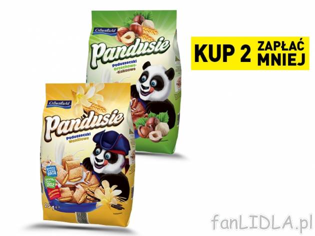 Crownfield Poduszeczki z nadzieniem , cena 3,00 PLN za 375 g/1 opak., 1 kg=8,24 ...