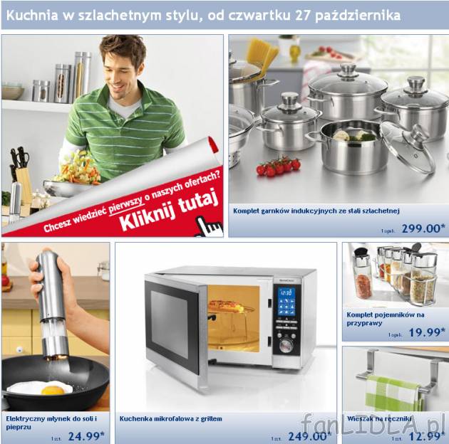 Kuchnia w szlachetnym stylu, oferta online Lidl od czwartku 27 października