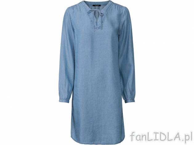 Sukienka damska z lyocellu Esmara, cena 44,99 PLN 
- 100% lyocellu (TENCEL™)
- ...