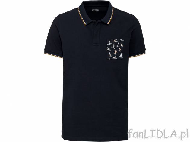 Koszulka polo męska Livergy, cena 29,99 PLN 
- rozmiary: M-XL
- 100% bawełny
- ...