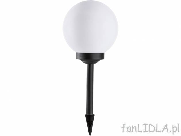 Lampa solarna LED Ø 25 cm Livarno, cena 39,99 PLN 
- funkcja automatycznego włączania ...
