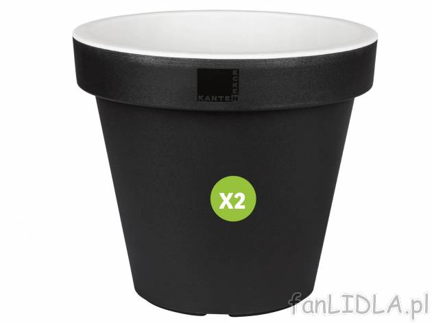Zestaw 2 doniczek Parkside, cena 29,99 PLN  
-  wys. 31 cm
Opis

- top marka