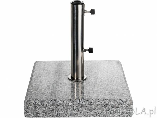 Granitowy stojak na parasol Florabest, cena 99,00 PLN 
- 38 x 38 x 6,5 cm (dł. ...