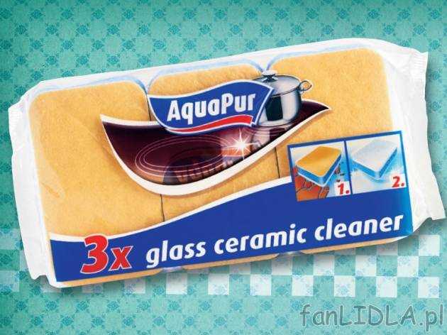 Gąbka do czyszczenia powierzchni ceramicznych , cena 4,99 PLN za 3 szt./1 opak.