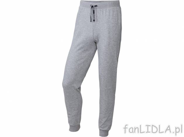 Spodnie dresowe męskie z bawełną Crivit, cena 29,99 PLN 
- rozmiary: M-XL
Dostępne ...
