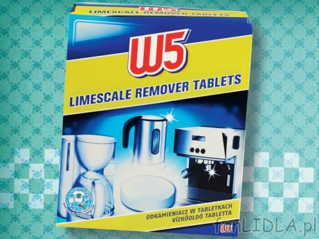 Odkamieniacz w tabletkach , cena 5,99 PLN za 8x15 g, 100g=4,99 PLN. 
- W opakowaniu ...