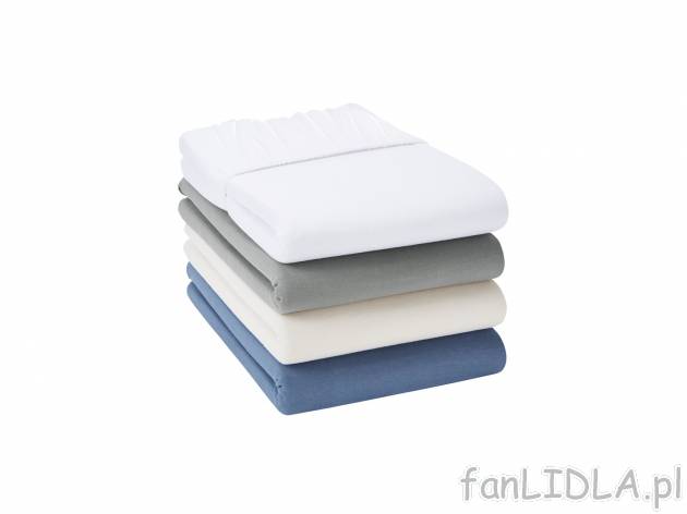Prześcieradło z jerseyu z gumką 140 - 160 x 200 cm , cena 29,99 PLN za 1 szt. ...