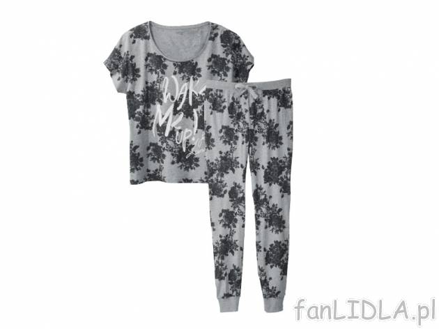 Piżama damska Esmara, cena 37,99 PLN za 1 opak. 
- rozmiary S-XL, 3 wzory 
- ...
